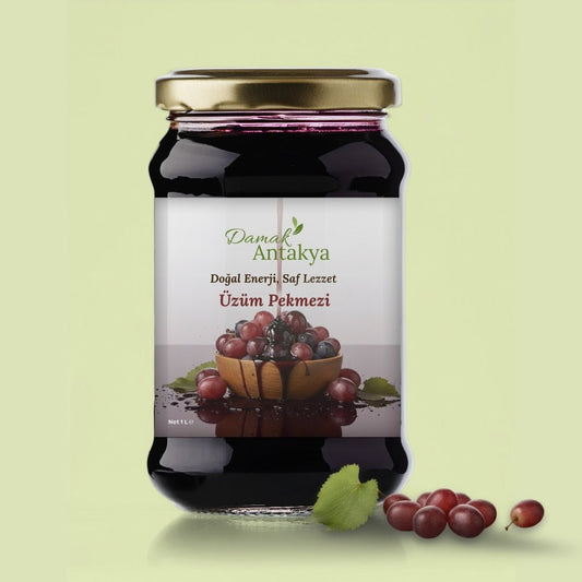 1 L Doğal Üzüm Pekmezi - Odun Ateşinde, Şekersiz - DAMAK ANTAKYA