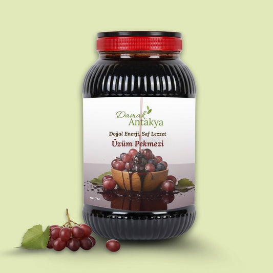 7 Lt Üzüm Pekmezi - Kışlık Boy, Odun Ateşi, Şekersiz - DAMAK ANTAKYA